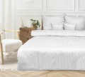 Pościel z adamaszku 160x200+2x70x80 Biała Premium