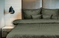 Pościel adamaszek 160x200+2x70x80 Ciemna Zieleń Premium