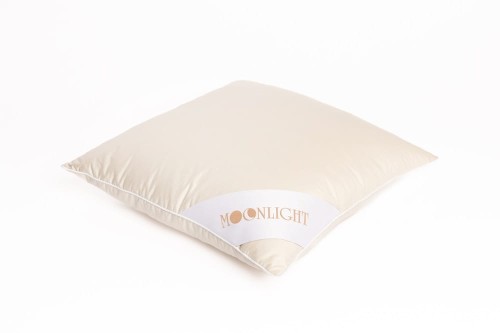 Poduszka puchowa 40x40 elegancka satynowa MoonLight Notte