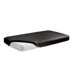 Prześcieradło jersey 180x200 z gumką Czarne Black Premium 