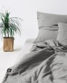 Pościel 200x220 bawełniana ciemno szara Premium Pure Hop Design