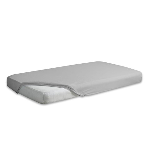 Prześcieradło z gumką 160x200 jersey szare Premium
