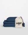 Pościel 160x200 bawełniana granatowa Premium Pure Hop Design KPHD160200G