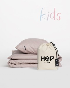 Pościel dziecięca 110x125 + 40x60 do łóżeczka  brudny róż KIDS PURE Hop Design