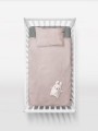 Pościel niemowlęca 100x135 + 40x60 do łóżeczka brudny róż KIDS PURE Hop Design