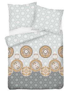 Pościel bawełna satynowa 200x220+2x70x80 ornamenty 46A Exclusive