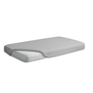 Prześcieradło z gumką 200x220 jersey Szare WYSOKIE Premium