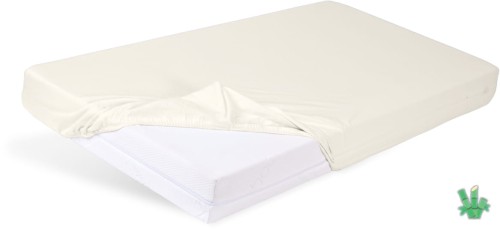 Prześcieradło bambusowe 160x200 Kremowe z gumką Bamboo