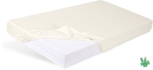 Prześcieradło bambusowe 180x200 Kremowe z gumką Bamboo