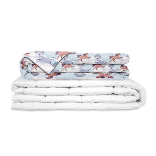 Kołderka obciążeniowa dla dzieci 90x120 letnia Tęczowe Konie Gravity Blanket