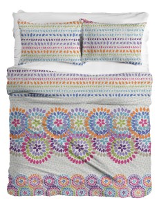 Pościel bawełniana 200x220 +2x70x80 Kolorowa renforce deSatin R17