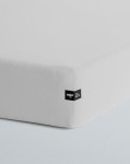 Prześcieradło z gumką bawełniane Jasno Szare PURE Hop Design