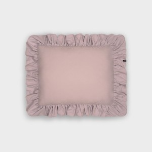 Poszewka na poduszkę z falbanami bawełniana Brudny Róż BOHO Pure Hop Design