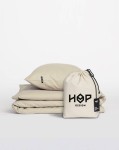 Pościel 200x200 bawełniana Naturalna Piaskowa Beż Boho Premium Pure Hop Design 