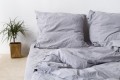 Poszewka na poduszkę z falbanami jasno szara BOHO Pure Hop Design