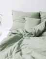 Poszewka na poduszkę falbany etno Szałwiowa zieleń BOHO Pure Hop Design