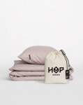 Pościel 200x200 bawełniana brudny róż Premium Pure Hop Design