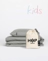 Pościel dziecięca 100x135 + 40x60 do łóżeczka ciemno szary KIDS PURE Hop Design
