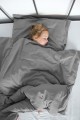 Pościel naturalna 90x120 + 40x60 bawełniana ciemno szary KIDS PURE Hop Design