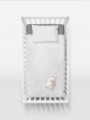 Pościel zestaw dla dziecka 90x120 + 40x60 do łóżeczka biała KIDS PURE Hop Design