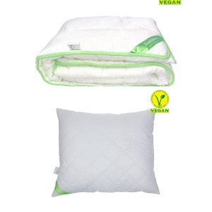 Komplet kołdra i poduszka 140x200 bambusowy ultralekki Letni Bamboo Poldaun