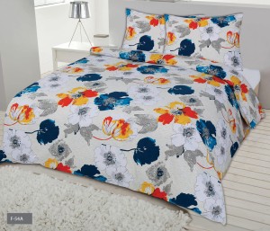 Pościel flanelowa 160x200 z bawełny Kwiaty 54A Flanela